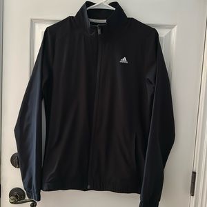 Adidas Golf black full zip lightweight jacket sz small EUC
